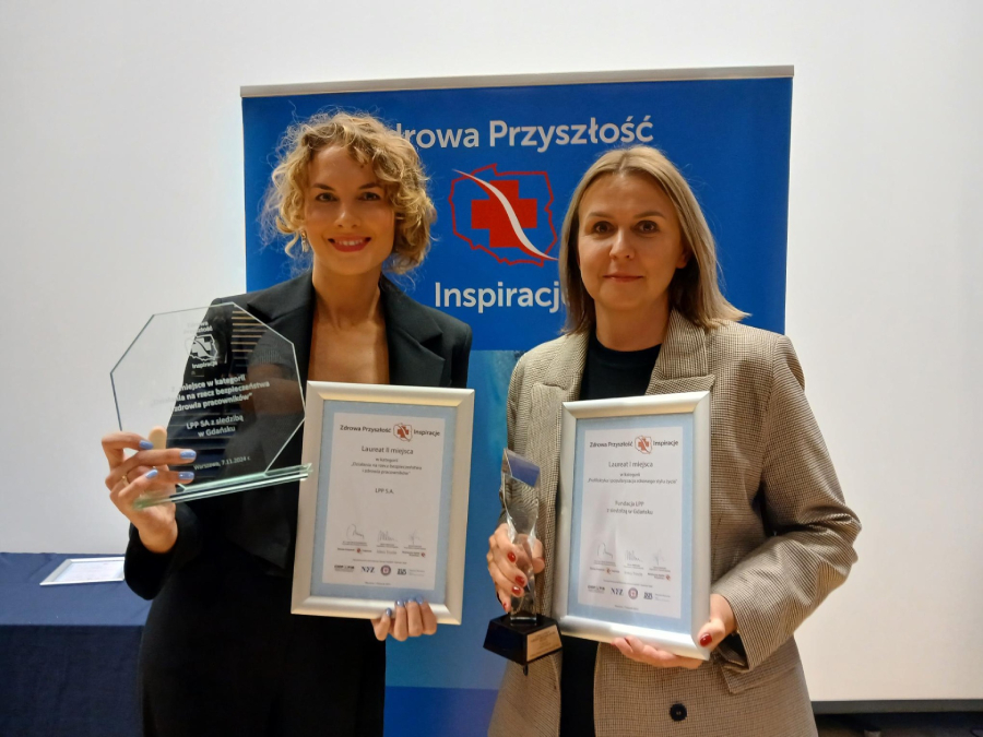 The ‘heLPP’ and ‘Blue Trainers’ employee support programmes were awarded in the ‘Healthy Future – Inspirations 2024’ competition